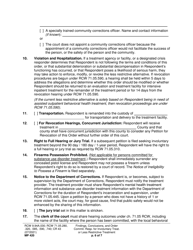 Form MP420 Findings, Conclusions, and Order Committing Respondent for Involuntary Treatment or Less Restrictive Treatment - Washington, Page 6
