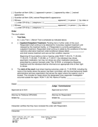 Form MP445 Order Setting Trial Date (Orstd) - Washington, Page 2