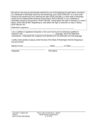 Form WPF CR84.0400 MHSA Felony Judgment and Sentence - Mental Health Sentencing Alternative - Washington, Page 11