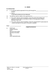 Form WPF JU03.1200 Order Appointing Attorney (Oapat) - Washington, Page 2
