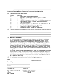 Form WPF JU03.0500 Order After Hearing: First Dependency Review (Fdprho)/Dependency Review (Dprho)/Permanency Planning (Orpp) - Washington, Page 14