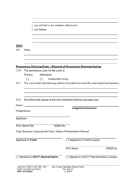 Form WPF JU03.0520 Extended Foster Care/Dependency Review Hearing Order (Dprho)/Permanency Planning Hearing Order (Orpp) - Washington, Page 6