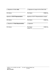 Form WPF JU02.0220 Order Authorizing Continued Shelter Care (Oacsc) - Washington, Page 3