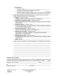Form GDN M103 Declaration Explaining the Reasons for Minor Guardianship - Washington, Page 4