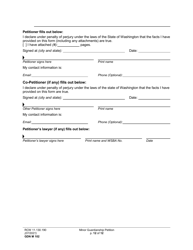 Form GDN M102 Minor Guardianship Petition - Washington, Page 12