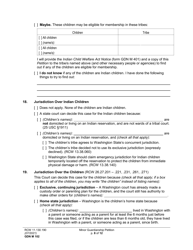 Form GDN M102 Minor Guardianship Petition - Washington, Page 8