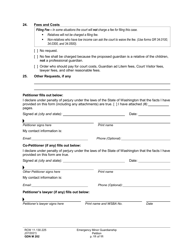 Form GDN M202 Emergency Minor Guardianship Petition - Washington, Page 11