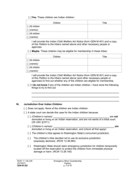 Form GDN M202 Emergency Minor Guardianship Petition - Washington, Page 7