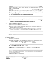 Form GDN M203 Order on Emergency Minor Guardianship Petition - Washington, Page 5