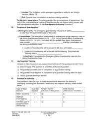 Form GDN M203 Order on Emergency Minor Guardianship Petition - Washington, Page 6