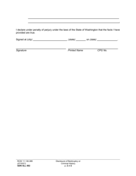 Form GDN ALL002 Disclosure of Bankruptcy or Criminal History - Washington, Page 2