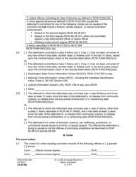 Form CR08.0920 Order on Motion to Vacate Record of Felony Conviction - Washington, Page 2