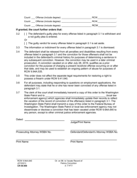 Form CR08.0920 Order on Motion to Vacate Record of Felony Conviction - Washington, Page 3