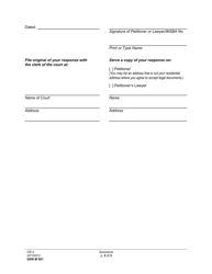 Form GDN M001 Summons - Washington, Page 2