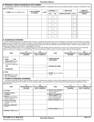DD Form 137-3 Dependency Statement - Parent, Page 3