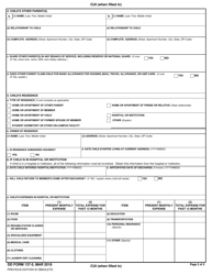 DD Form 137-5 Dependency Statement - Incapacitated Child Over Age 21, Page 2