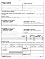 DD Form 137-6 Dependency Statement - Full Time Student 21 - 22 Years of Age, Page 2