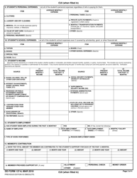 DD Form 137-6 Dependency Statement - Full Time Student 21 - 22 Years of Age, Page 3