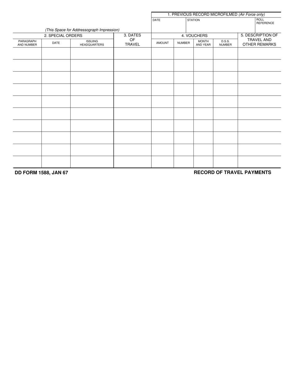 DD Form 1588 - Fill Out, Sign Online and Download Fillable PDF ...