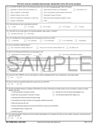 DD Form 3024 Annual Periodic Health Assessment - Sample, Page 12