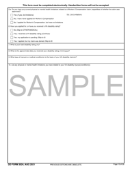 DD Form 3024 Annual Periodic Health Assessment - Sample, Page 15