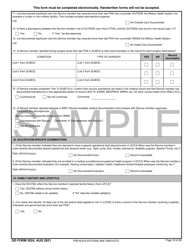 DD Form 3024 Annual Periodic Health Assessment - Sample, Page 18