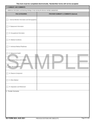 DD Form 3024 Annual Periodic Health Assessment - Sample, Page 27