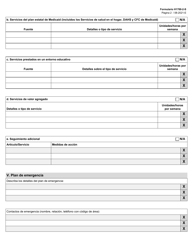 Formulario H1700-2-S &quot;Plan Individual De Servicios: Apendice&quot; - Texas (Spanish), Page 2