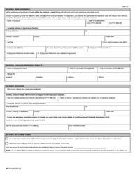 Form IMM0114 Schedule 1 Agri-Food Pilot - Canada, Page 2