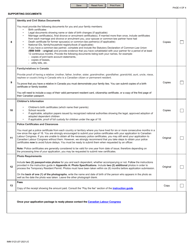 Form IMM0123 Document Checklist: Temporary Public Policy to Further Facilitate Access to Permanent Resident Status for out-Of-Status Construction Workers in the Greater Toronto Area (Gta) - Canada, Page 4
