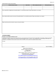 Form IMM5964 International Mobility Program Employer Compliance Voluntary Disclosure Form - Canada, Page 2