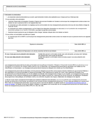 Forme IMM5475 Autorisation De Communiquer DES Renseignements Personnels a Une Personne Designee - Canada (French), Page 2