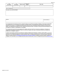 Forme IMM5910 Agenda 19B Gardiens/Gardiennes D&#039;enfants En Milleu Familial Ou Aides Familiaux a Domicile (Experience De Travail) - Canada (French), Page 2