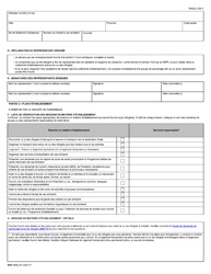 Forme IMM5956 Designation De Representants Dans Une Collectivite D&#039;etablissement Prevue - Canada (French), Page 2