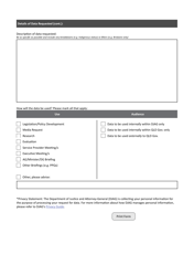 Data Request Form - Queensland, Australia, Page 2