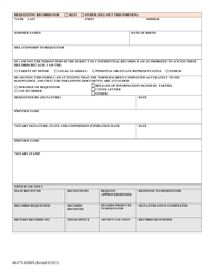 Form 06-9778 &quot;Office of Children's Services Records Request&quot; - Alaska, Page 2