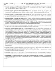 Form CR-52 Explanation of Rights and Plea of Guilty (Habitual Felony Offender - Circuit or District Court) (For Offenses Committed on or After January 30, 2016) - Class a, B, and C Felonies - Alabama, Page 2