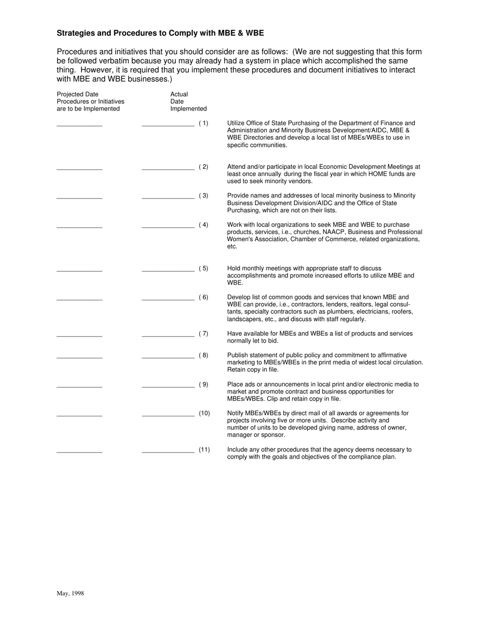 Attachment J Minority  Women Business Enterprises Plan - Arkansas, Page 2