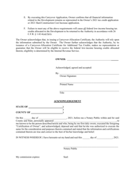 Federal Low-Income Housing Tax Credit Carryover-Allocation Application - Arkansas, Page 2