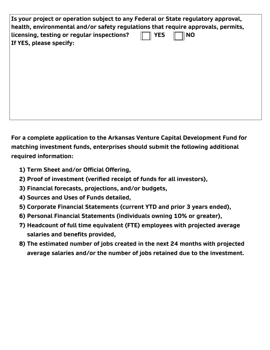 Arkansas-Based Technology Company Application - Arkansas, Page 3