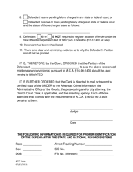 Order to Seal a Misdemeanor Conviction for Driving or Boating While Intoxicated - Arkansas, Page 2