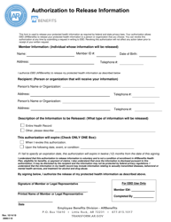 Document preview: Form 2000-F-10 Authorization to Release Information - Arkansas