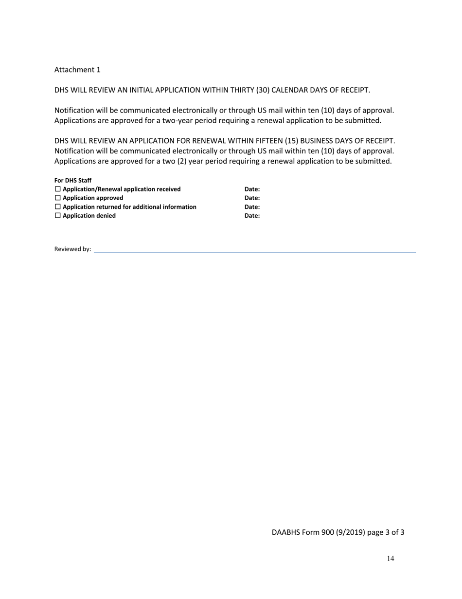 DAABHS Form 900 Attachment 1 Family Support Partner / Peer Support Specialist / Youth Support Specialist Standards Provider Application - Arkansas, Page 14