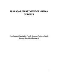 DAABHS Form 900 Attachment 1 Family Support Partner/Peer Support Specialist/Youth Support Specialist Standards Provider Application - Arkansas, Page 2