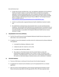 DAABHS Form 900 Attachment 1 Family Support Partner/Peer Support Specialist/Youth Support Specialist Standards Provider Application - Arkansas, Page 9