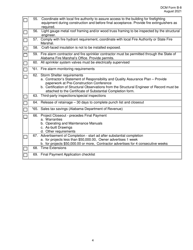 DCM Form B-8 Pre-construction Conference Checklist - Alabama, Page 4