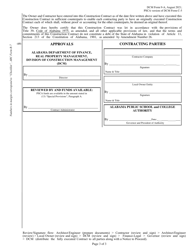 DCM Form 9-A Construction Contract - Alabama, Page 3