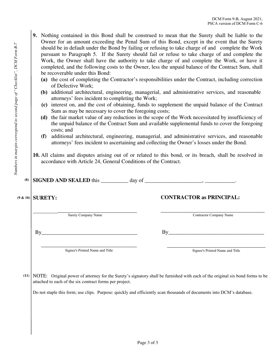 DCM Form 9-B - Fill Out, Sign Online and Download Fillable PDF, Alabama ...