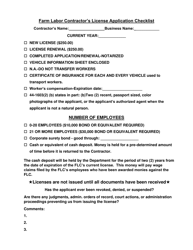 Form FLC-002 &quot;Farm Labor Contractor's License Application Checklist&quot; - Idaho