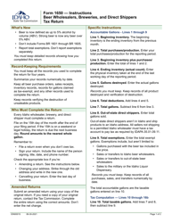 Instructions for Form 1650 Beer Wholesalers, Breweries, and Direct Shippers Tax Return - Idaho